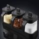Набор для хранения специй на 3 банки Seasoning bottle set Черный