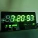 Настенные часы Led с подсветкой 4622 Зеленые
