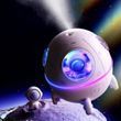 Увлажнитель воздуха Астронавт с подсветкой портативный Space Capsule Humidifier Розовый
