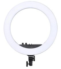 Лампа кольцевая светодиодная HQ-18 с держателем для телефона