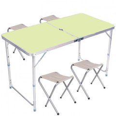 УЦІНКА! Стіл і стільці для пікніка Folding Table Зелений (УЦ-No-166)
