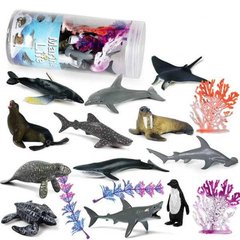 Набор морских животных 16 предметов