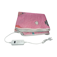 Электропростынь 70х150 см Electric Blanket Розовая с воздушными шарами