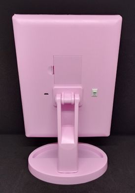 УЦЕНКА! Косметическое складное зеркало  Led Mirror с LED подсветкой pink