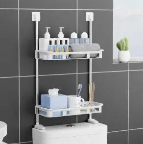 Туалетна полиця для зберігання 2-Storey toilet rack