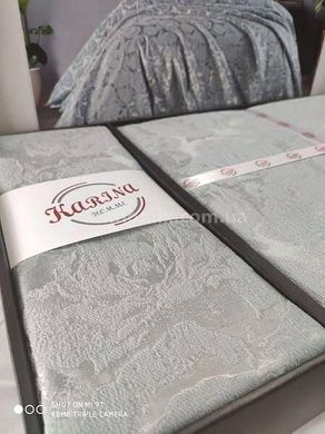 Покрывало(250х260см) с наволочками (50х70см) Karina Francios maldiv Жаккард с бархатной набивкой