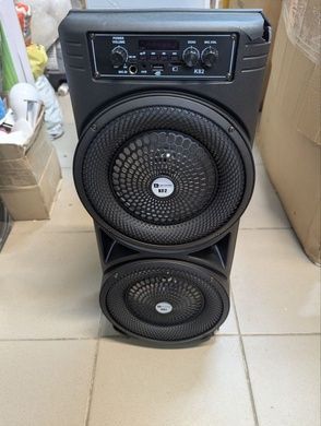 УЦІНКА! Колонка з дротовим мікрофоном і ручкою Bluetooth Wireless Speaker TTD-2807 Чорна