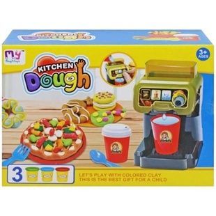 Набор теста для лепки Кафе 3 цвета с формочками Kitchen Dough