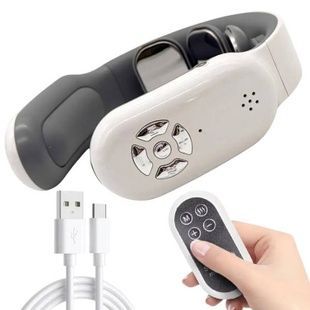 Масажер для шиї з функцією міостимуляції з пультом MDHL Neck Massager M12 Білий