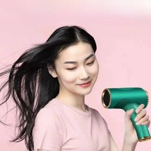 Фен беспроводной для волос Portable Hair Dryer 2600 mAh Зеленый