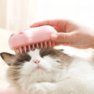 Щітка парова для вовни тварин Pet Spa Рожева
