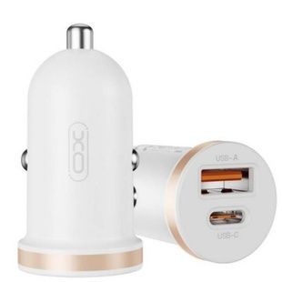 Автомобільний зарядний пристрій для гаджетів та смартфонів XO CC56 mini car charger A+C single port 30W/simultaneous 5V3A with