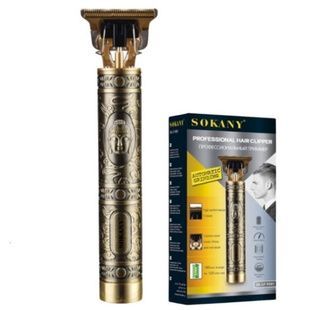 Машинка акумуляторна для стрижки волосся з насадками SOKANY SK-LF-9981 Золота