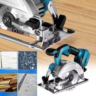 Пила акумуляторна циркулярна +2 акумулятора 128V BL Синя