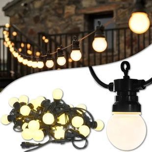 Гірлянда вулична Ретро Лампочки 10 шт LED 50 Теплий Білий 5м