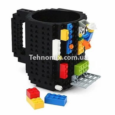 Кухоль - конструктор LEGO 350 мл Чорна