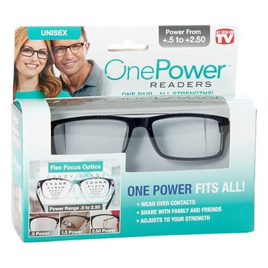 Очки для зрения One power fits all ( power from +.5to +2.50 )