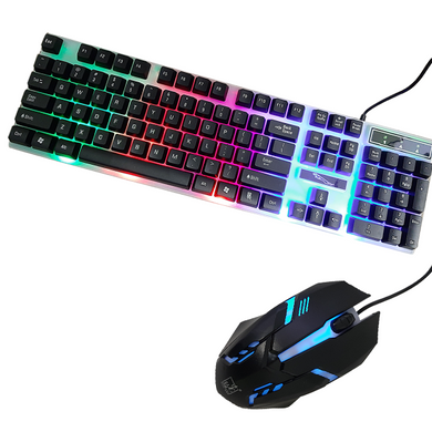 Ігрова клавіатура і миша з підсвічуванням Gaming PETRA MK1 геймерський комплект