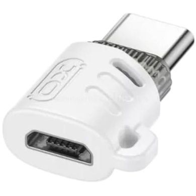Адаптер перехідник XO NB256G Micro to Type-c adapter Білий