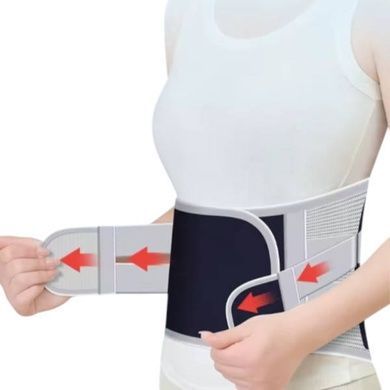 Корсет ортопедичний Belt 1094 Сірий з чорним XL