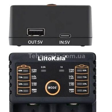 Зарядное устройство универсальное для 18650, АА, ААА LiitoKala Lii-202 battery charger TYPE-C