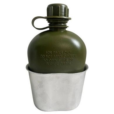 Фляга пластиковая с чехлом в камуфляжной расцветке MILITARY STYLE 1L Пиксель