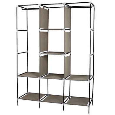 Складана тканинна шафа Storage Wardrobe 88130 Коричнева