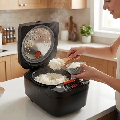 Рисоварка автоматическая 5л 900Вт rice cooker AND Reki A1-001B Черная