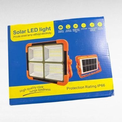 Портативна сонячна батарея універсальна для заряду Power bank Solar LED light D8