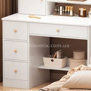 Стол для макияжа с зеркалом с подсветкой 40*80*127см МДФ TT811 Белый
