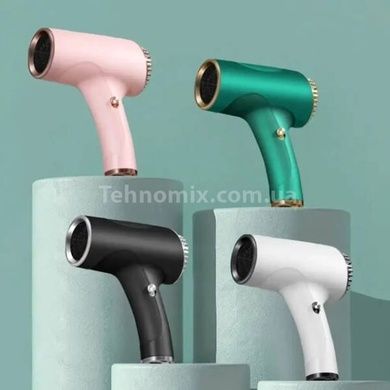 Фен бездротовий для волосся Portable Hair Dryer 2600 mAh Зелений