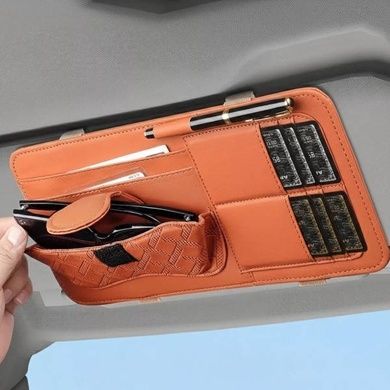 Органайзер на козирок авто 32 см*16 см Оранжевий