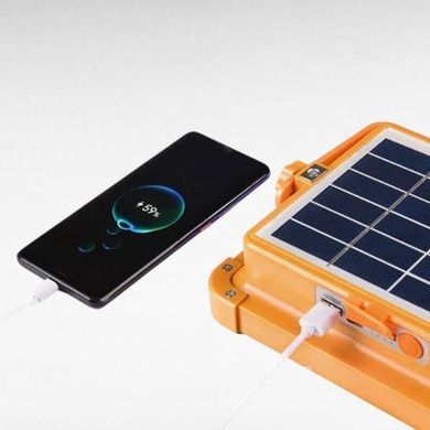Портативна сонячна батарея універсальна для заряду Power bank Solar LED light D8