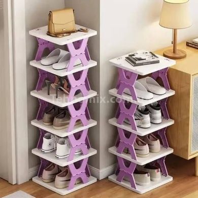 Полиця для взуття та речей на 5 ярусів Shoe rack Фіолетова