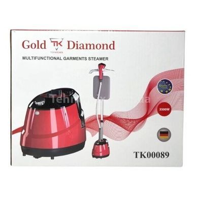 Відпарювач стаціонарний вертикальний із стійкою для одягу Gold Diamond ТК00089 Червоний