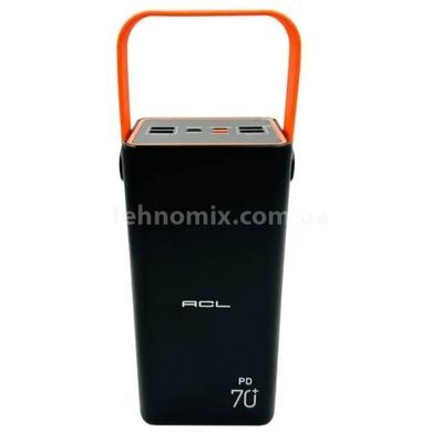 Powerbank-фонарь с ручкой 70000mAh pd22.5W ACL PW-52 Черный с орнжевым