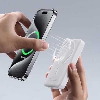 Power Bank с беспроводной зарядкой магнитный PD 22,5W 10000MAH Белый