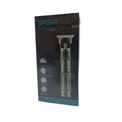 Машинка акумуляторна для стрижки волосся зі змінними насадками VGR-968 Золота