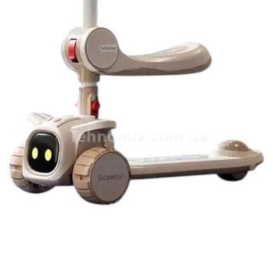 Самокат детский 3в1 с сидением Skyper LW-0916 Бежевый
