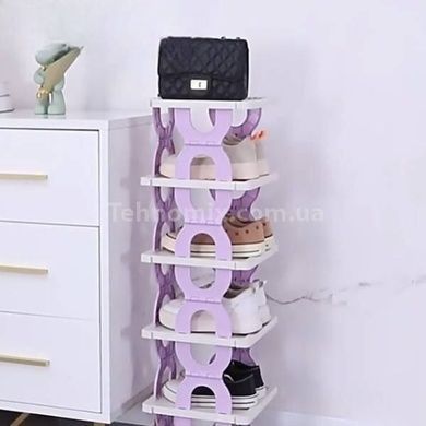 Полиця для взуття та речей на 5 ярусів Shoe rack Фіолетова