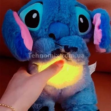 Игрушка Стич дышащая от батареек ААА Синяя