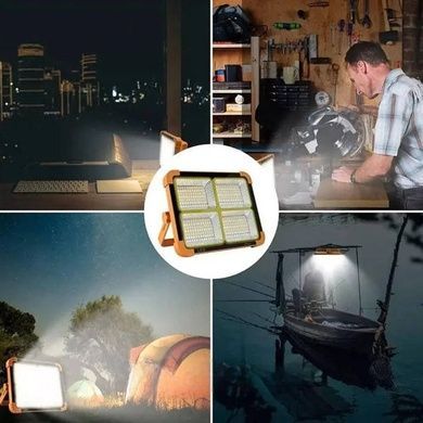 Портативна сонячна батарея універсальна для заряду Power bank Solar LED light D8