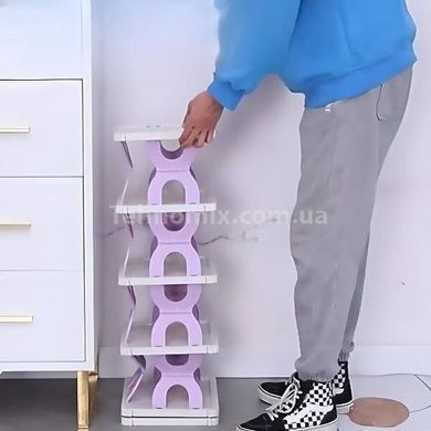Полиця для взуття та речей на 5 ярусів Shoe rack Фіолетова