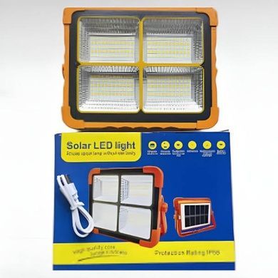 Портативна сонячна батарея універсальна для заряду Power bank Solar LED light D8