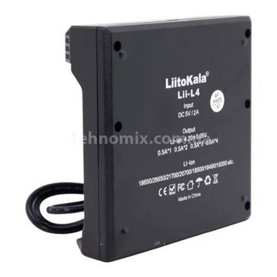 Зарядное устройство для аккумуляторов с индикатором заряда LiitoKala Lii-L4 Черное