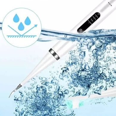 Скалер-щітка ультразвуковий портативний для зубів Electric Teeth Cleaner Білий