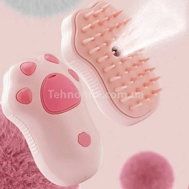 Щетка паровая для шерсти животных Pet Spa Розовая