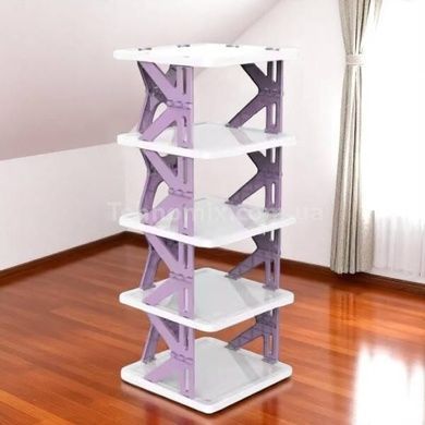 Полиця для взуття та речей на 5 ярусів Shoe rack Фіолетова