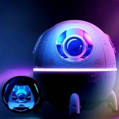 Увлажнитель воздуха Астронавт с подсветкой портативный Space Capsule Humidifier Розовый