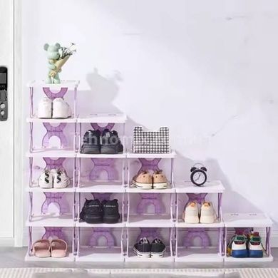 Полиця для взуття та речей на 5 ярусів Shoe rack Фіолетова